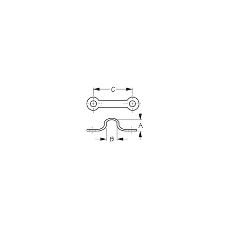 Sea-Dog Line Sea-Dog 0811031 Pad Eye 3/4" Stainless, 4/Cd - 081103-1