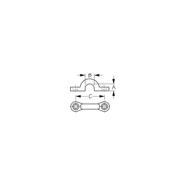 Sea-Dog Line Sea-Dog 0812761 Pad Eye Chrome/Bronze 3/8", 1 pr. - image 1