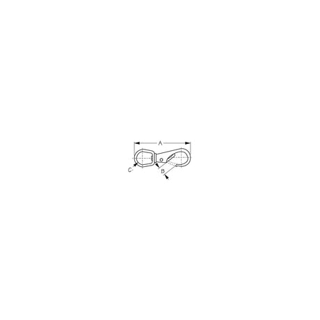Sea-Dog Line Snap #1 Brass Swivel Eye, Carded - 139131-1