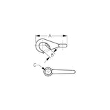 Sea-Dog Line Seadog 1461201 Fast Eye Boat Snap, Stainless, Size 0 - 146120-1 - official Sea-Dog Line product image 2