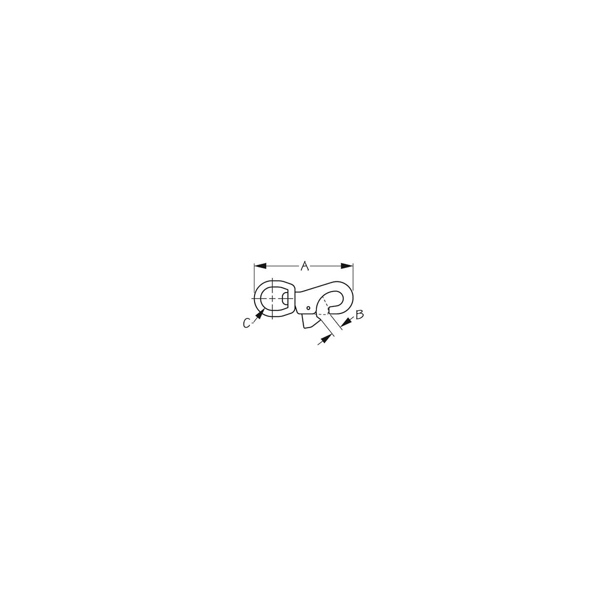 Sea-Dog Line SeaDog 1463331 Bull Nose Swivel Snap | Cast 316 Stainless Steel | 1" Diameter - 146333-1