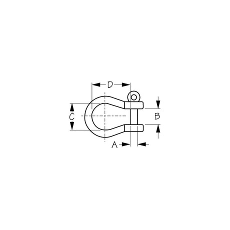 Sea-Dog Line Seadog 147212 Stainless Steel Bow Shackle, 7/16" Pin - 147212 - official Sea-Dog Line product image 3