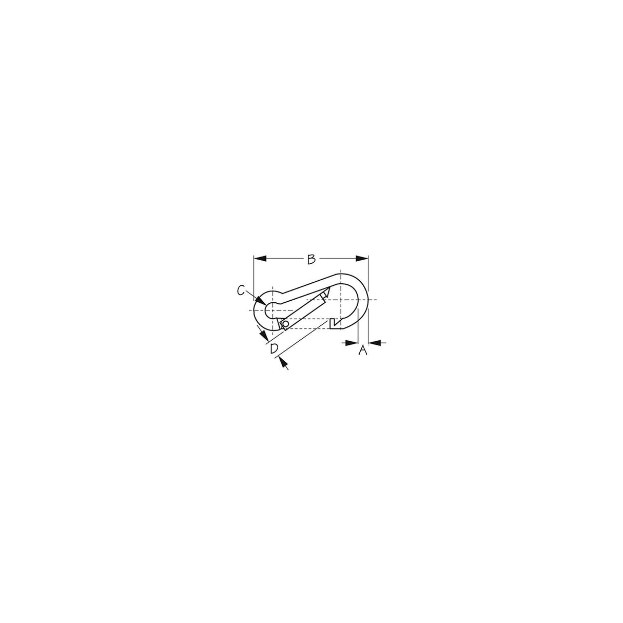 Sea-Dog Line 4" Stainless Steel Snap Hook - 151600-1 - official Sea-Dog Line product image 3