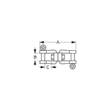 Sea-Dog Line SeaDog 182306 Jaw & Jaw Swivel | Investment Cast 316 Stainless Steel | 2-9/16" Length - 182306 - official Sea-Dog Line product image 3
