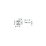 Sea-Dog Line Sea-Dog 2010201 Stainless Door Hinge Short Side Door Hinge #8, 2/cd - image 2
