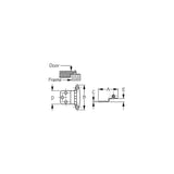 Sea-Dog Line Sea-Dog 2019141 Semi-Concealed Stainless Hinges, Pr. - image 2