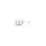 Sea-Dog 2035301 Dampening Door Hinge, #8 FH, Weight= .11/ .22 A= 2-7/8" , B=1-7/16", C=1-7/16" D=1-1/2", E=1/16" - image 1