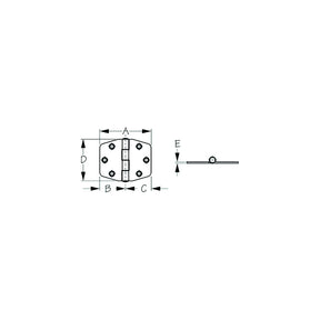 Sea-Dog 2038011 Dampening Heavy-Duty Hinge - image 1