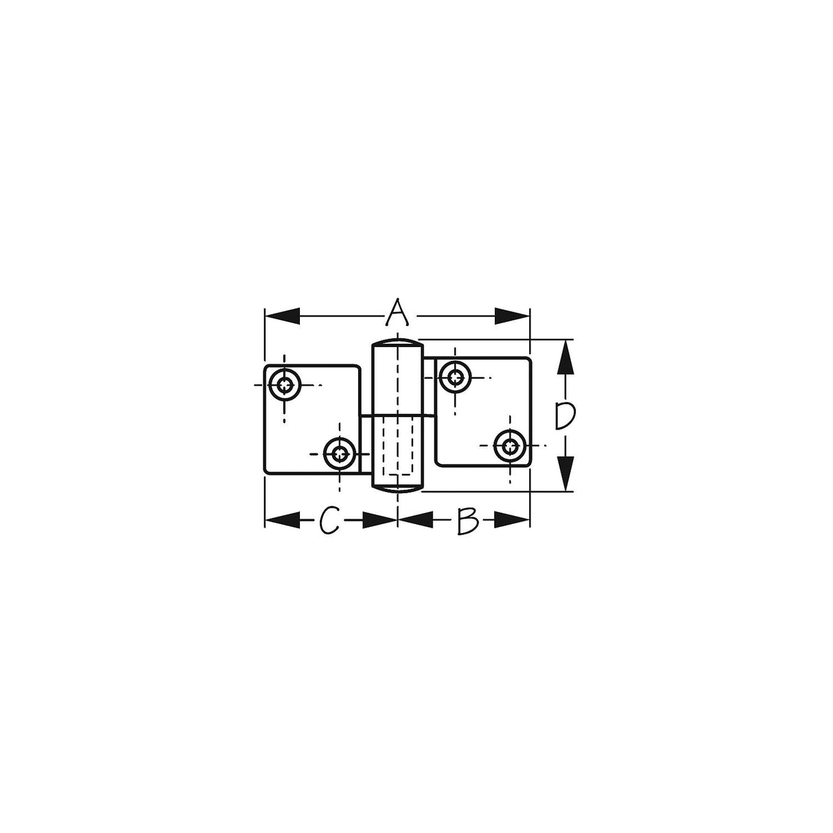 Sea-Dog Take-Apart Hinge - Large - Investment Cast 316 Stainless Steel [205270-1] - official Sea-Dog Line product image 3