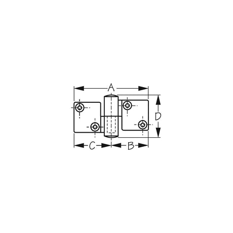 Sea-Dog Take-Apart Hinge - Large - Investment Cast 316 Stainless Steel [205270-1] - official Sea-Dog Line product image 3