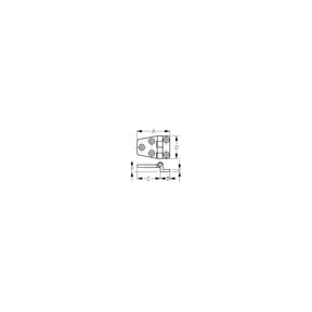 Sea-Dog Line SeaDog 2053501 Offset Door Hinge, 316 Stainless, 2-1/8" x 1-1/2" - image 1