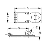 Sea-Dog Line Swivel Hasp - 221130-1 - official Sea-Dog Line product image 2