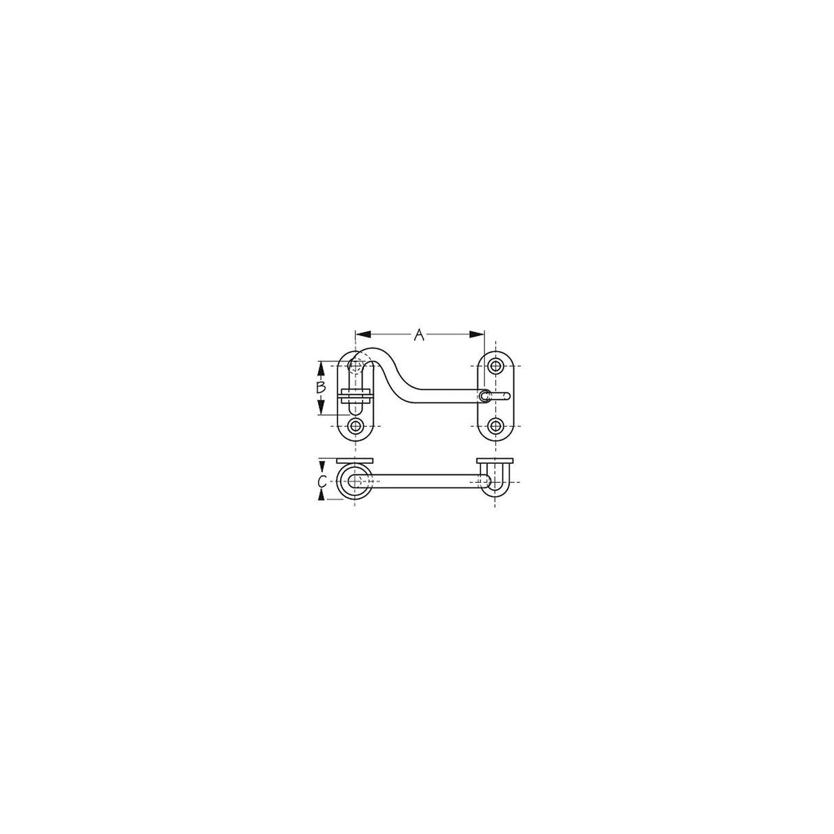 Sea-Dog Line Door Hook SS - 221203-1 - official Sea-Dog Line product image 3