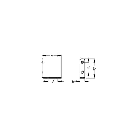 Sea-Dog Line 90° Angle Brackets, Pr. - 221315-1 - image 2