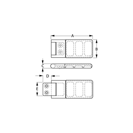Sea-Dog Line SeaDog 221700 Sliding Door Stop - Cast 316 Stainless - #8 Fastener - 221700-1
