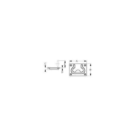 Sea-Dog Line Sea-Dog 2218601 Flush Hatch Pull - 2218601
