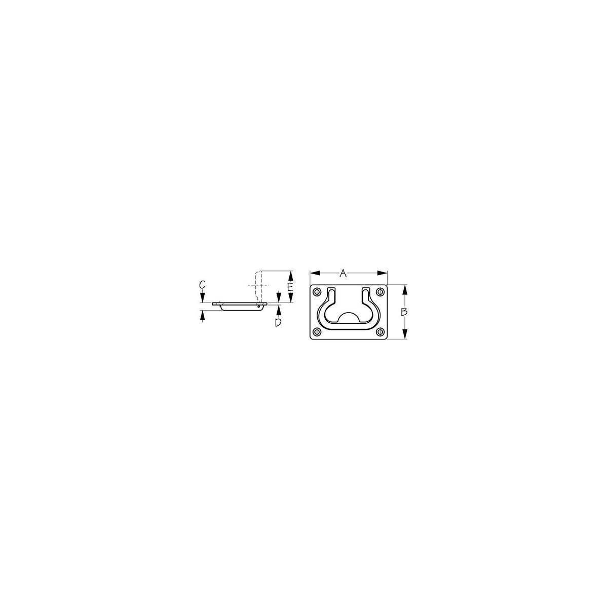 Sea-Dog Flush Hatch Pull [221860-1] - official Sea-Dog Line product image 2