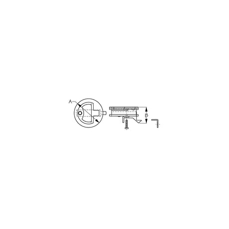 Sea-Dog Line SeaDog Watertight Slam Latch - Investment Cast 316 Stainless - 1/8" Fastener - 2" Diameter - 221962