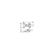 Sea-Dog Line Sea-Dog 2211001 Anti-Rattle Fastener, Stainless Steel, A: 3", B: 3/4" C:1/4", D: 1-1/2", #10 FH - image 1