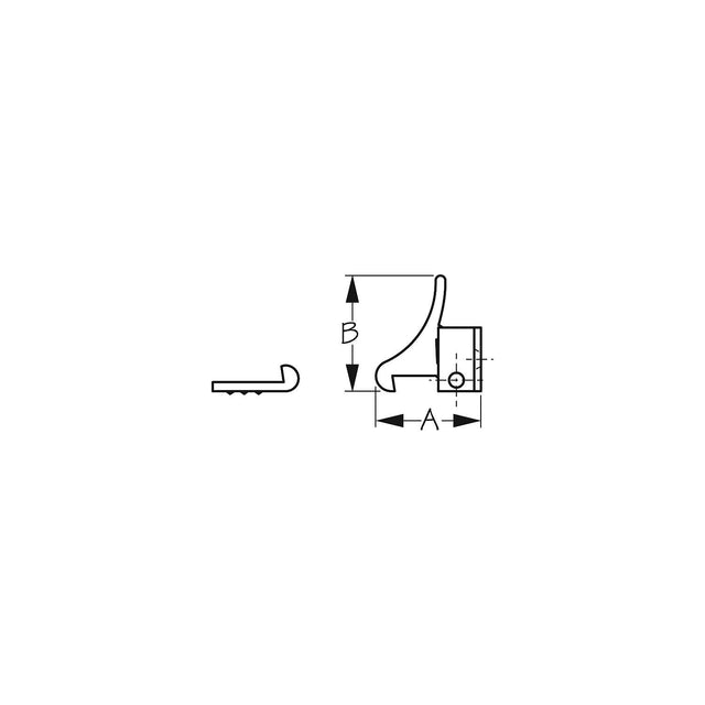 Sea-Dog Line Sea-Dog 2223301 Elbow Catch, Chrome/Brass 1 Pr. - image 1