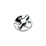 Sea-Dog Line Sea-Dog 2223601 Door Stop Button, A=1-3/16" , B=1/2" C=1", D=1-3/4", E= 1-11/16" Chrome - 222360-1 - official Sea-Dog Line product image 2