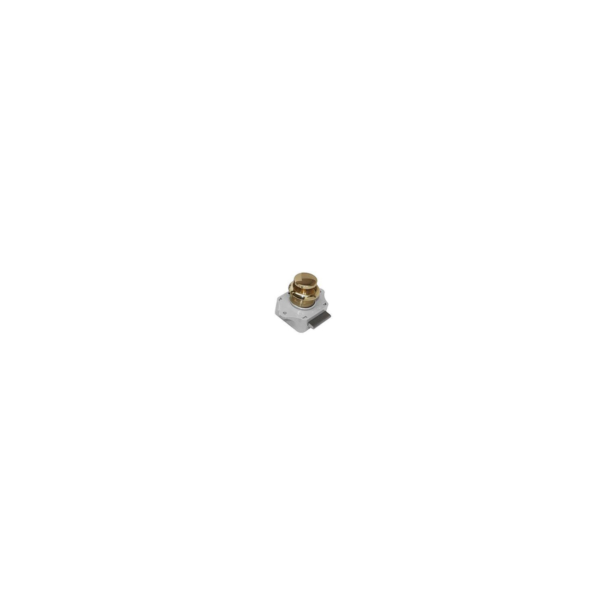 Sea-Dog Line Sea-Dog 2243011 Push Button Rim Latch, Polished Brass - 224301-1