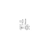 Sea-Dog Line SeaDog 225320 Push Button Rim Latch - Square / Round | Stainless/Plastic Housing - 225320-1 - official Sea-Dog Line product image 3
