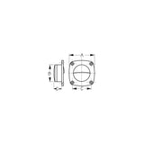 Sea-Dog Line Delrin Flush Pull(Small) - Black - 227310-1 - official Sea-Dog Line product image 2