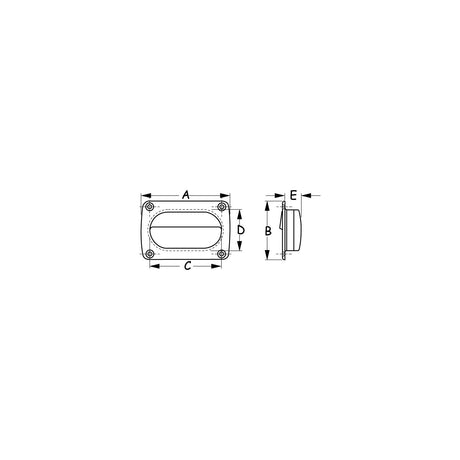 Sea-Dog Line Flush Pull, Black - 227320-1