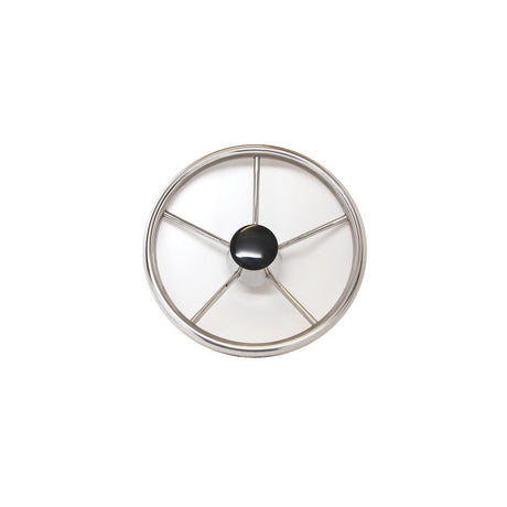 Sea-Dog Line SeaDog 230115 15" 6-Spoke Stainless Steering Wheel w/Plastic Center Cap, 10° Dish - 230115