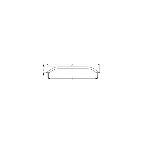 Sea Dog Stainless Steel Stud Mount Flanged Hand Rail w/Mounting Flange - 12" [254212-1] - official Sea-Dog Line product image 3