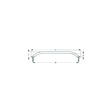 Sea-Dog 2546281 Stud Mount Flanged Handrail, Tube: 7/8" A: 25-1/4" , B: 24-1/4" , C: 2-1/4", D:1-1/2" , Fastener: 5/16"-18,Stainless - image 1