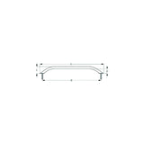 Sea-Dog 2546201 Stud Mount Flanged Handrail, Tube: 7/8" A:10" , B: 8-3/4", C: 2-1/4", D:1-1/2" , Fastener: 5/16"-18, Stainless - image 1