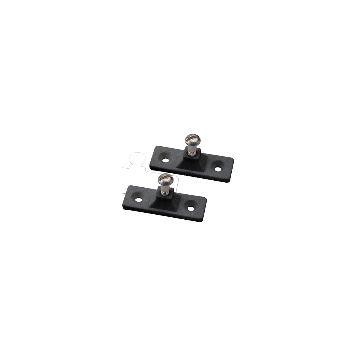 Sea-Dog Line Side Mount Deck Hinge, 2-Hole, Black, Pair - 273250-1 - image 1