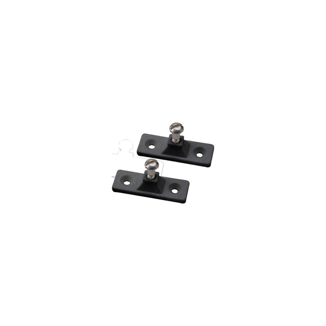 Sea-Dog Line Side Mount Deck Hinge, 2-Hole, Black, Pair - 273250-1 - image 1