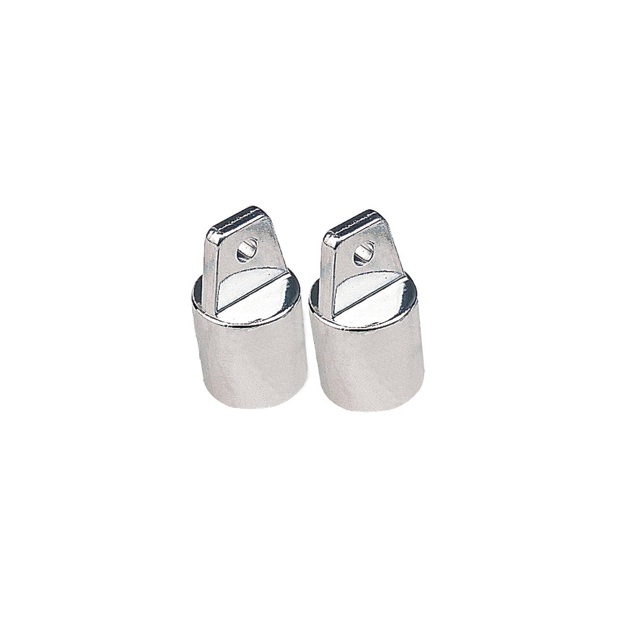 Sea-Dog Line Sea-Dog 2761001 External Eye End, 7/8" Chrome Zinc, Pair - image 1