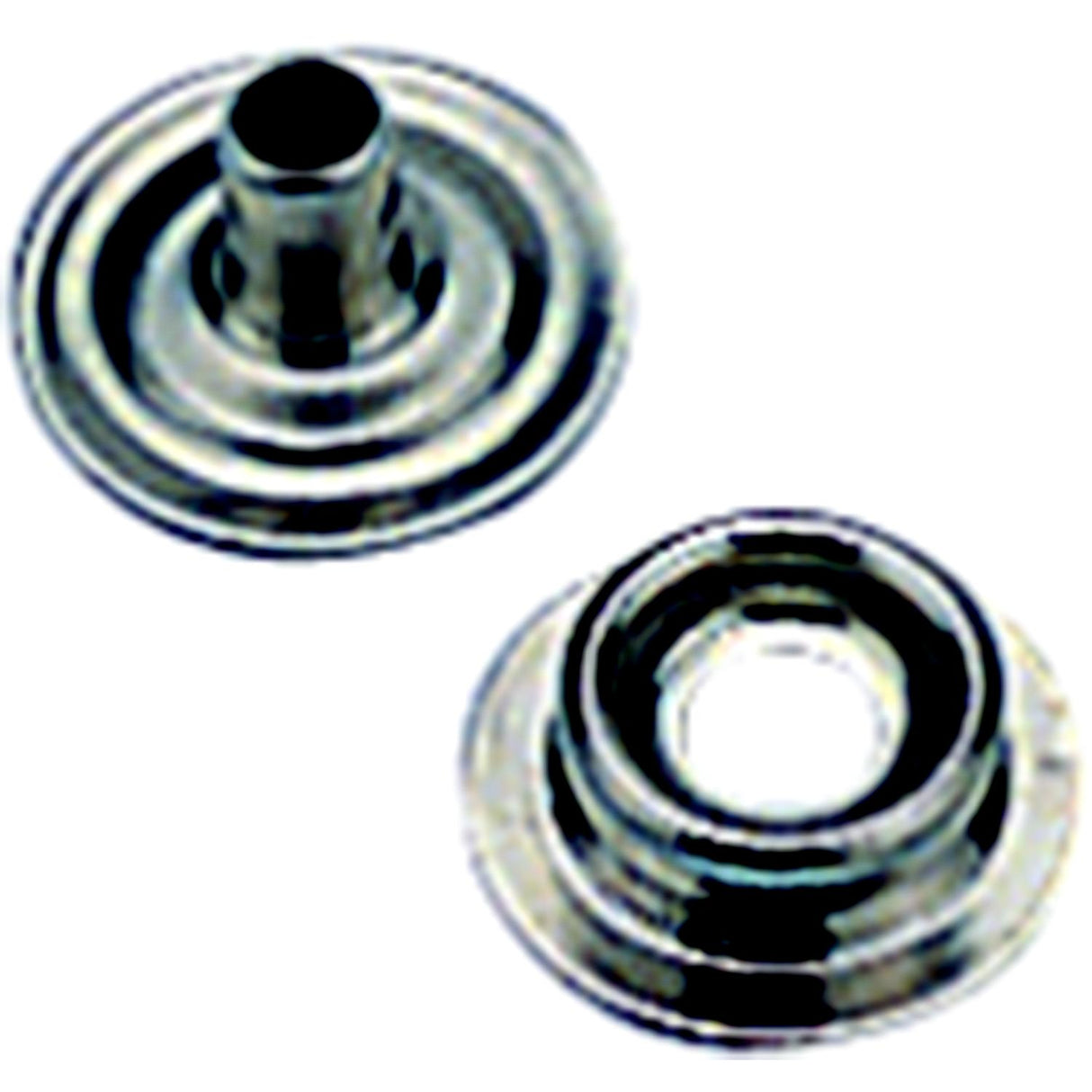 Sea-Dog Line Sea-Dog 2991101 Eyelet Snap Stud, Nickel Plated Brass, 6 sets - image 1