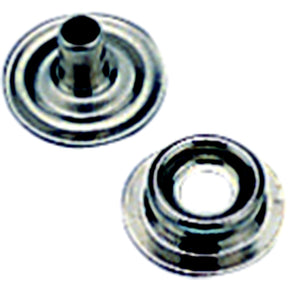 Sea-Dog Line Sea-Dog 2991101 Eyelet Snap Stud, Nickel Plated Brass, 6 sets - image 1
