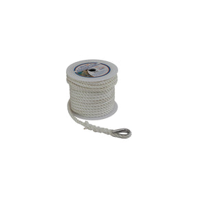 Sea-Dog Line Sea Dog 301110150WH1 Premium Twisted 3-Strand Nylon Anchor Line, 3/8" × 150' - image 1