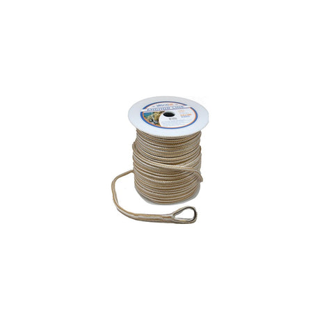 Sea-Dog Line Sea Dog Premium Double Braided Nylon Anchor Line Gold/White, 3/8" Ã 60' - 302110060G/W-1