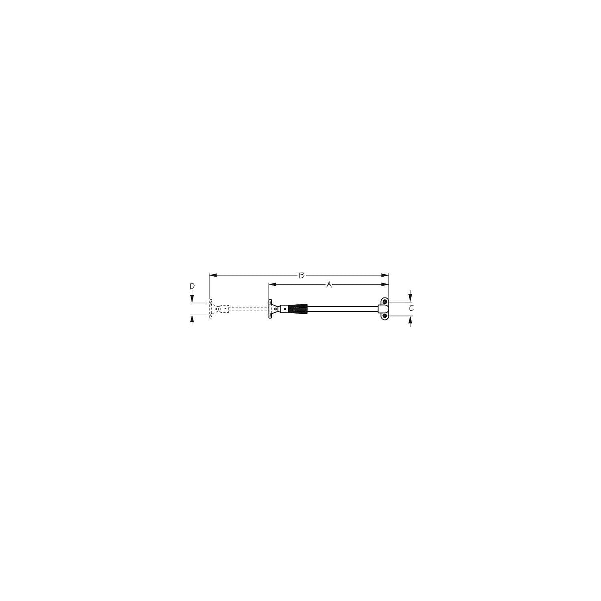 Sea-Dog Twist Type Hatch Adjuster w/Elbow - 14" [321296-1] - official Sea-Dog Line product image 2