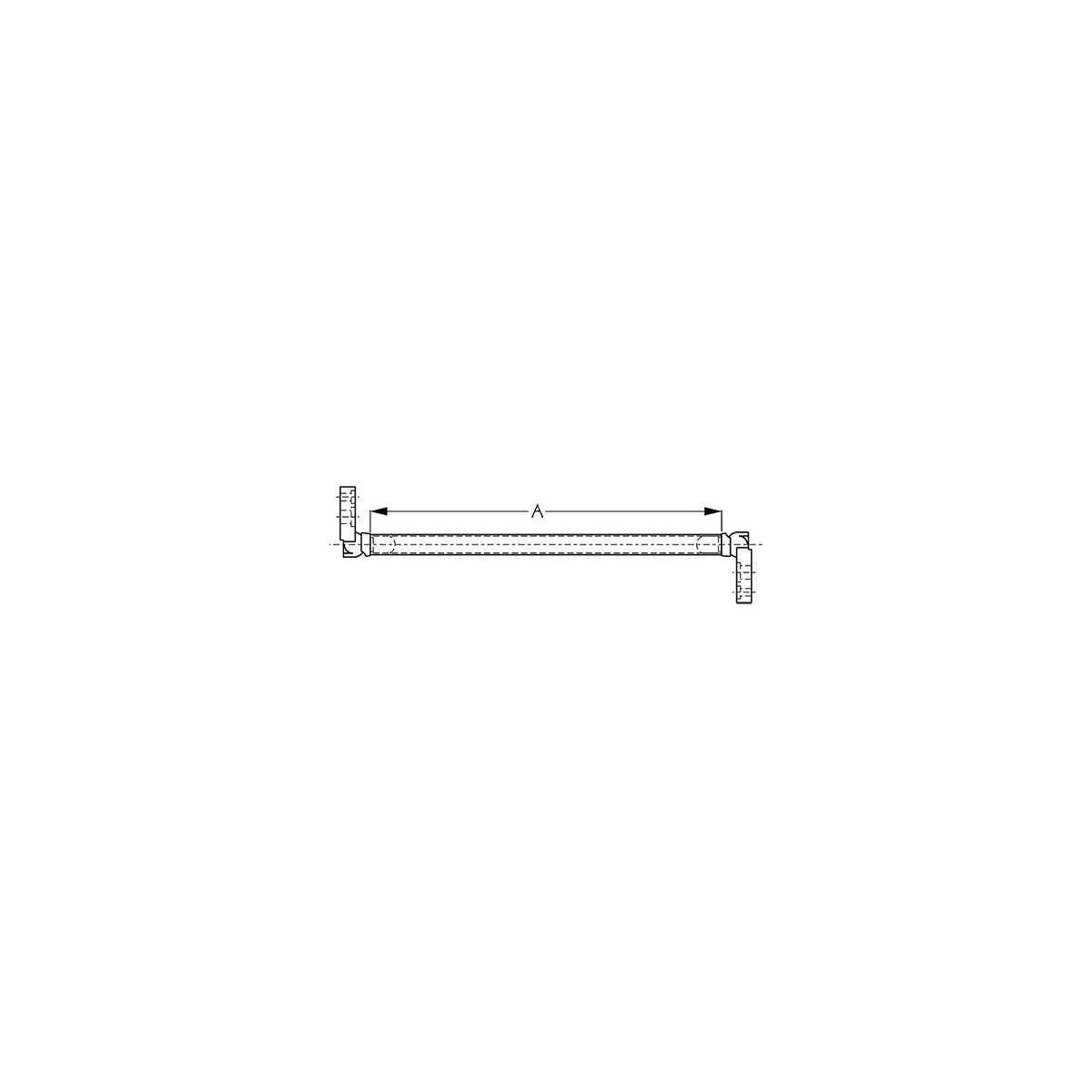 Sea-Dog Line Sea-Dog 3243101 Windshield Brace Kit, A: 14-1/4" - image 1