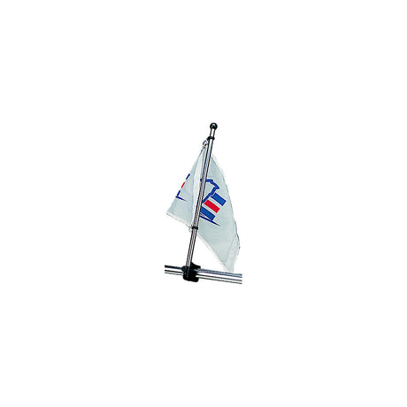 Sea-Dog Line SeaDog Adjustable Rail Mount Flagpole - Injection Molded Nylon / Stainless - 327122-1