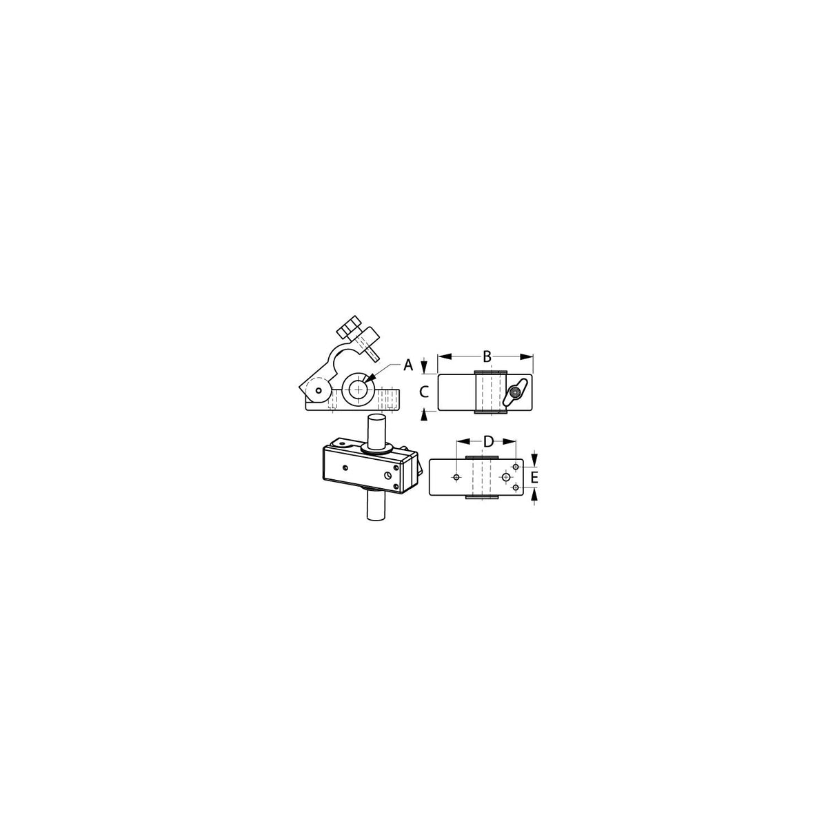 Sea-Dog Removable Round Rail Mount Clamps - Injection Molded Nylon/EDPM/Stainless Steel [327199-1] - official Sea-Dog Line product image 2