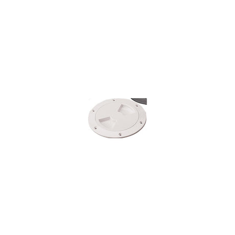 Sea-Dog Line Seadog 3361501 Smooth Finish Quarter-Turn Deck Plate, White,, A: 5-1/2" , B:6-3/4", C:5-3/8", D:6-1/8"
