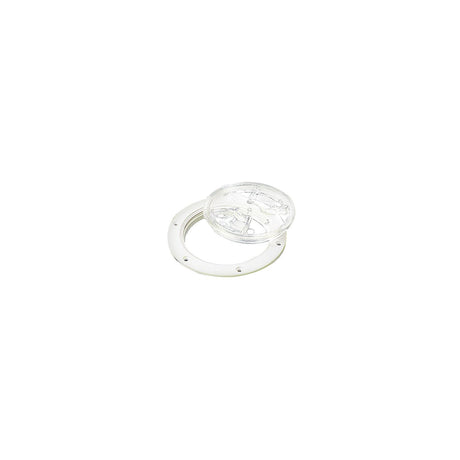 Sea-Dog Line Sea-Dog 337161 White Screw Out Deck Plate w/Clear Cover, 6-1/2" - 337161-1