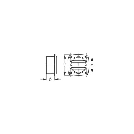 Sea-Dog Line Seadog 337315 Hose Thru Vent, 3" White - 337315