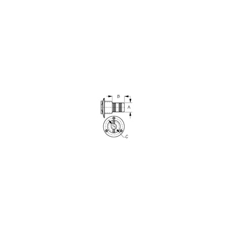 Sea-Dog Line SeaDog 351321L1 Locking Diesel Hose Deck Fill w/Keys, 1-1/2" Hose - 351321L-1