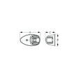 Sea-Dog Line Sea-Dog 4000701 LED Side Mount Lights, , A:3-7/8", B:2-1/4", C:1-7/8", 12V, Stainless - image 1