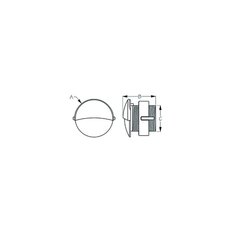 Sea-Dog Line SeaDog 401270 LED Flush Mount Round Courtesy Light with Stainless Cover - White Finish - 401270-1